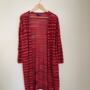 Red Petite Size Cardigan